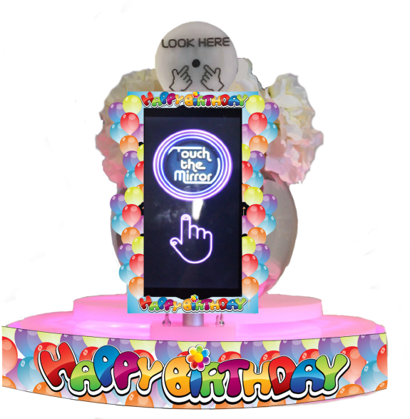 Happy Birthday Table Selfie Sash & Frame Set - Cake Decorating (600x600), Png Download