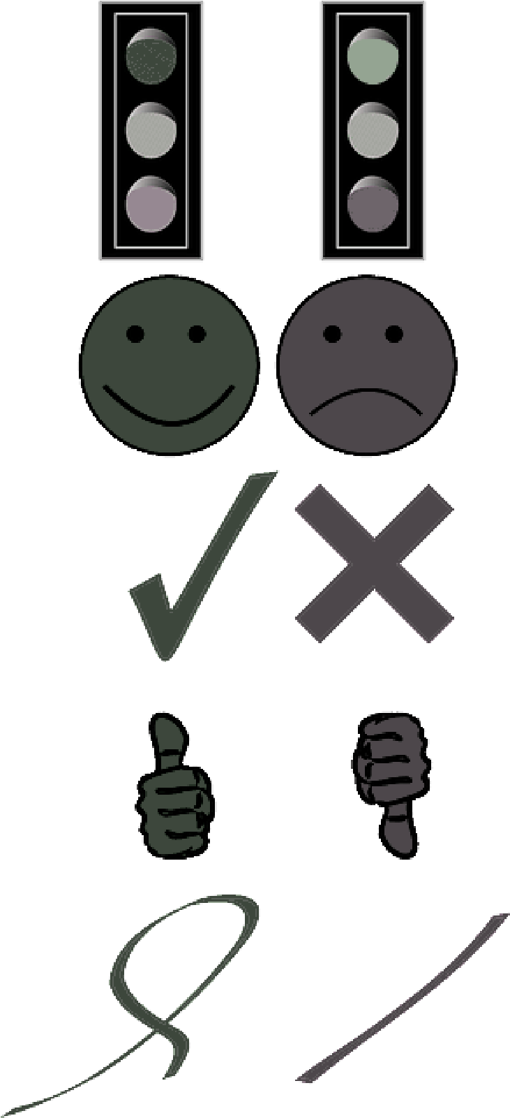 Wrong Tick Cross Answer Question Correction - Thumbs Down Symbol (800x1600), Png Download