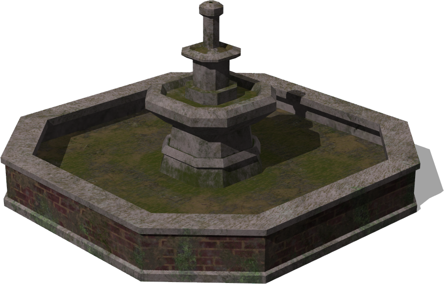 Stonefountain - Fountain (906x580), Png Download