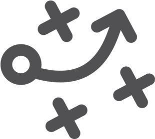 Strategise Arrow Cross Direction Plan Tactics - Cross (920x400), Png Download