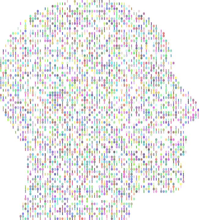The Dangers Of Binary Thinking - Binary Head Png (652x720), Png Download