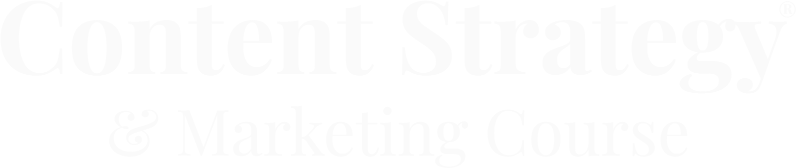 Content Strategy Course Content Strategy Course - Marketing Group (1598x352), Png Download