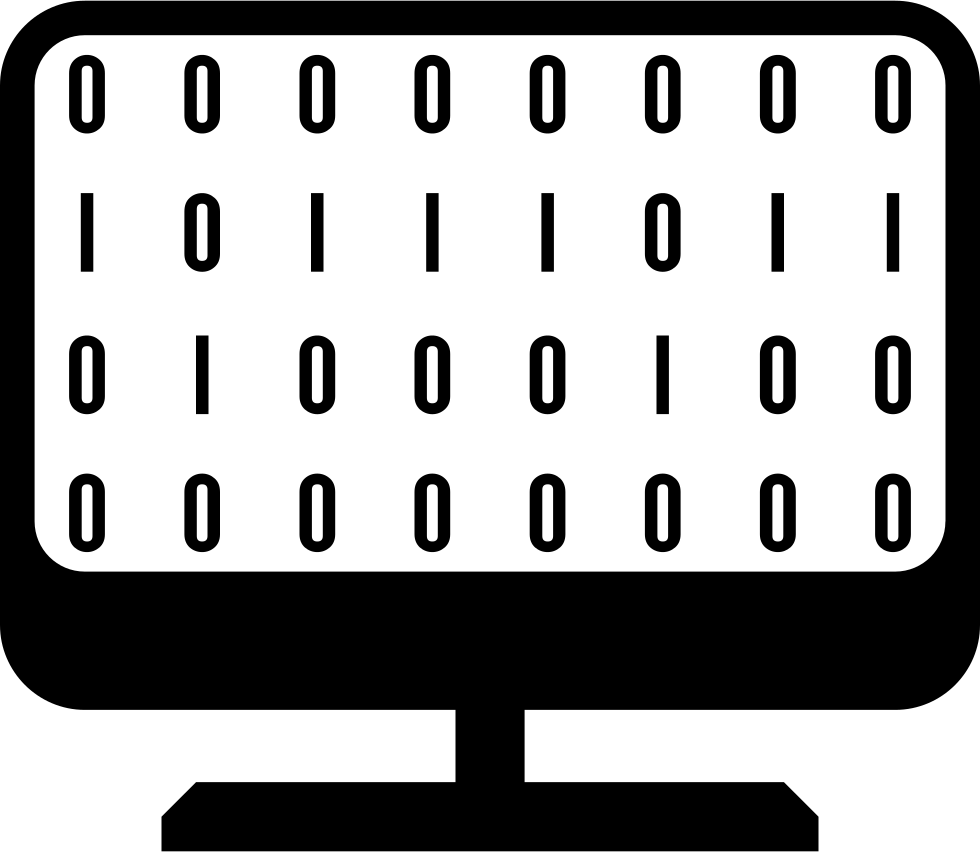 Png File Svg - Computadoras Con Numeros Binarios (980x852), Png Download