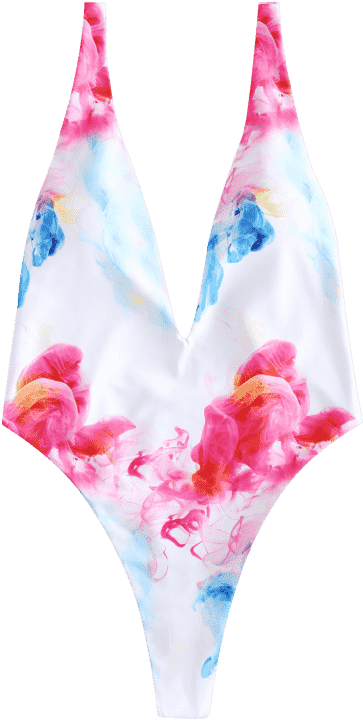 Humo De Pieza Baño Traje Blanco De Gota Tanga Una De - Panties (558x744), Png Download