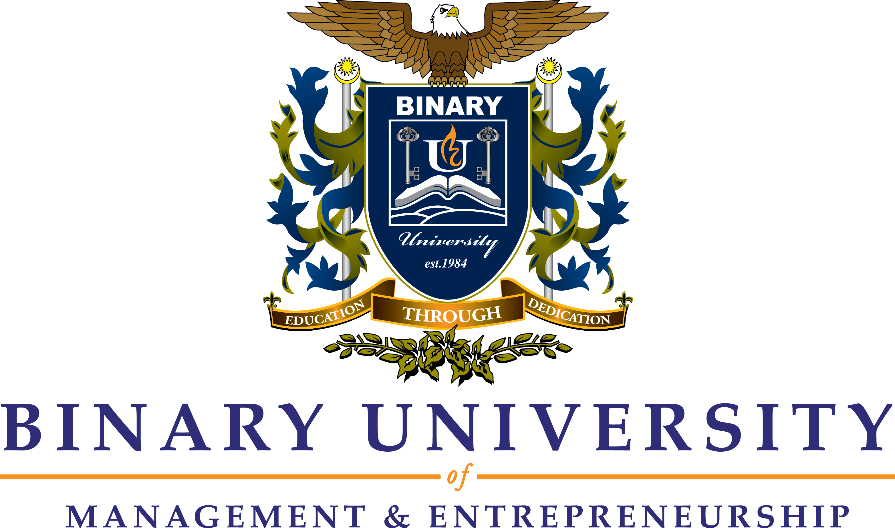 Masters In Business Administration - Binary University Logo (3129x1846), Png Download