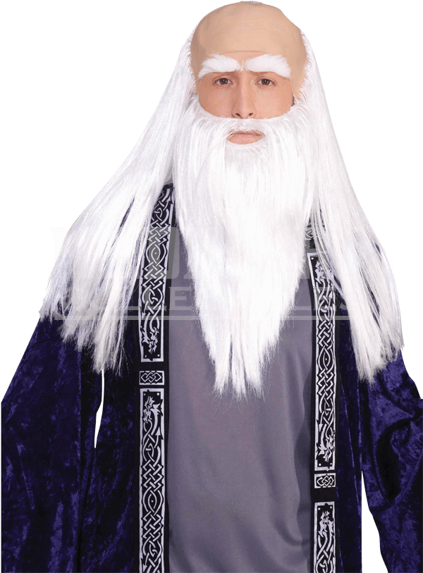 Medieval Wizard Disguise Set - Bald Wizard (850x850), Png Download