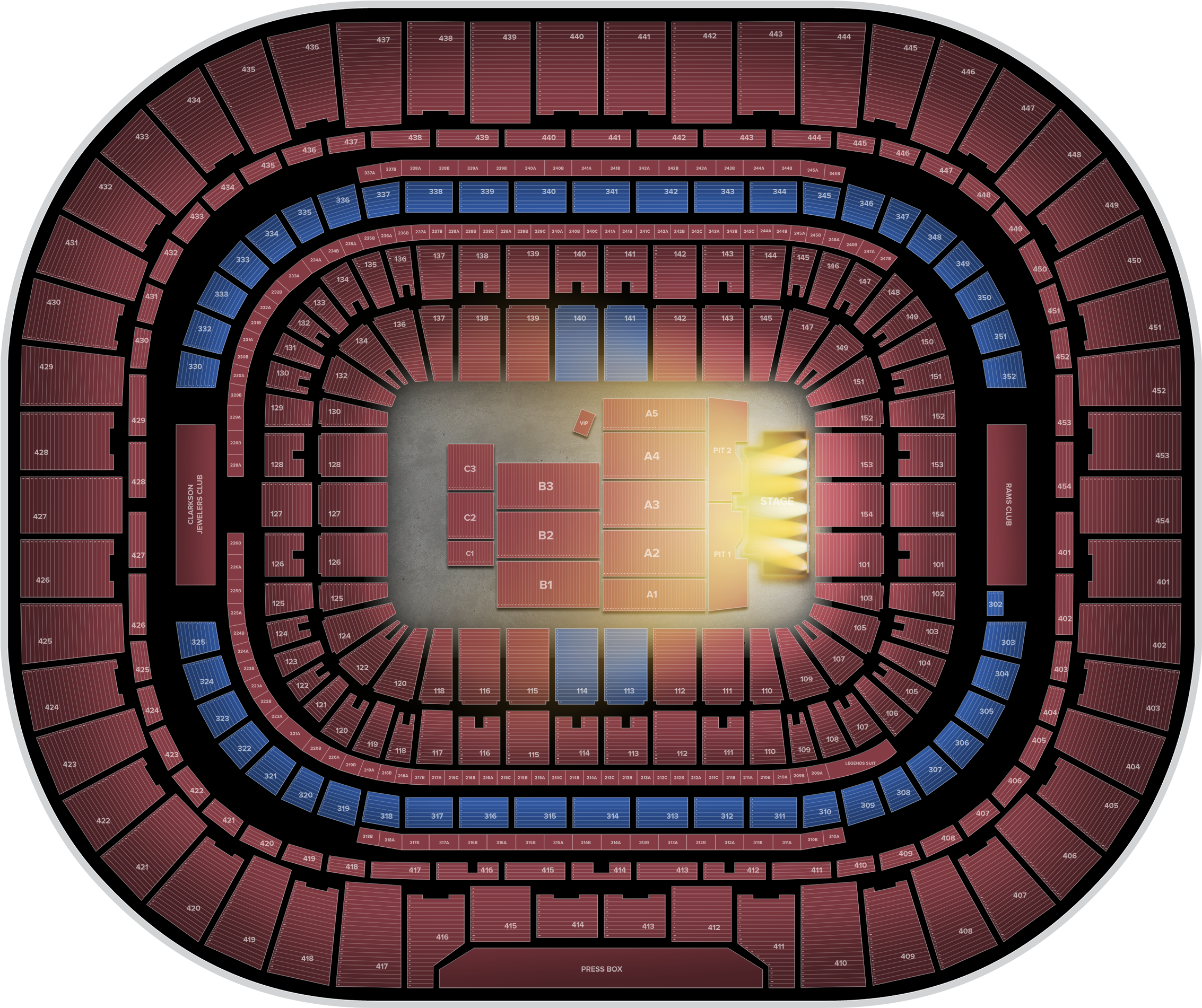 The Dome At America's Center - Dome At America's Center Monster Jam (2560x1936), Png Download