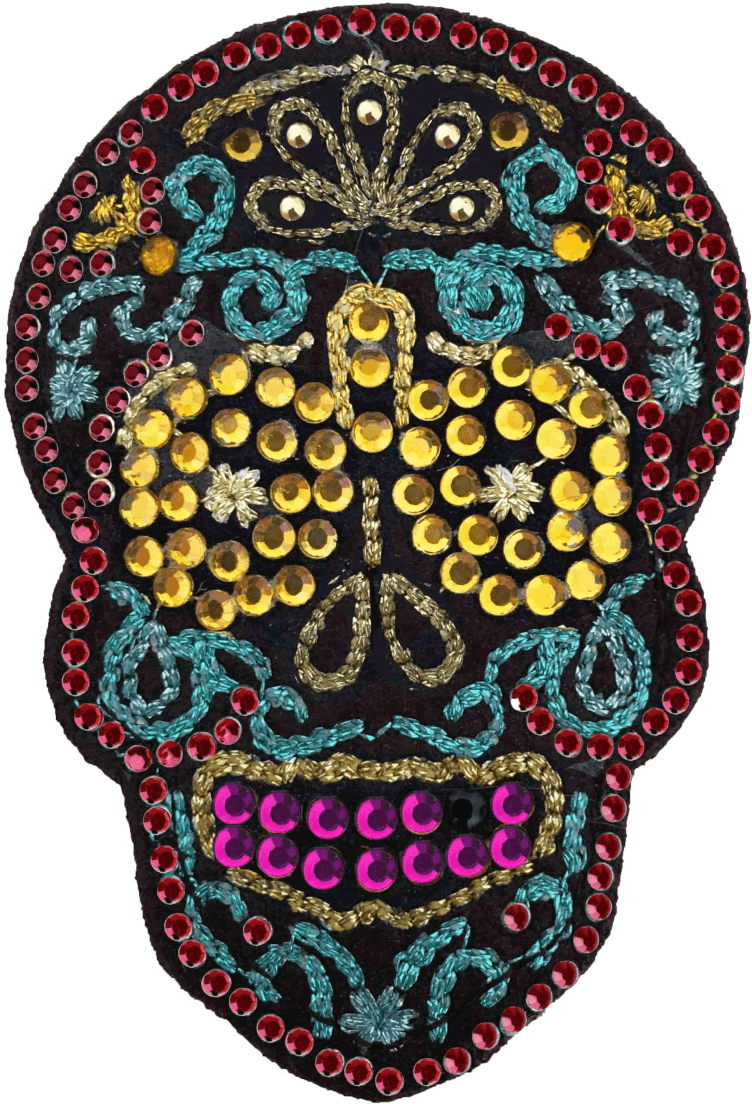 Skulls Transparent Day The Dead - Floral Design (1000x1333), Png Download