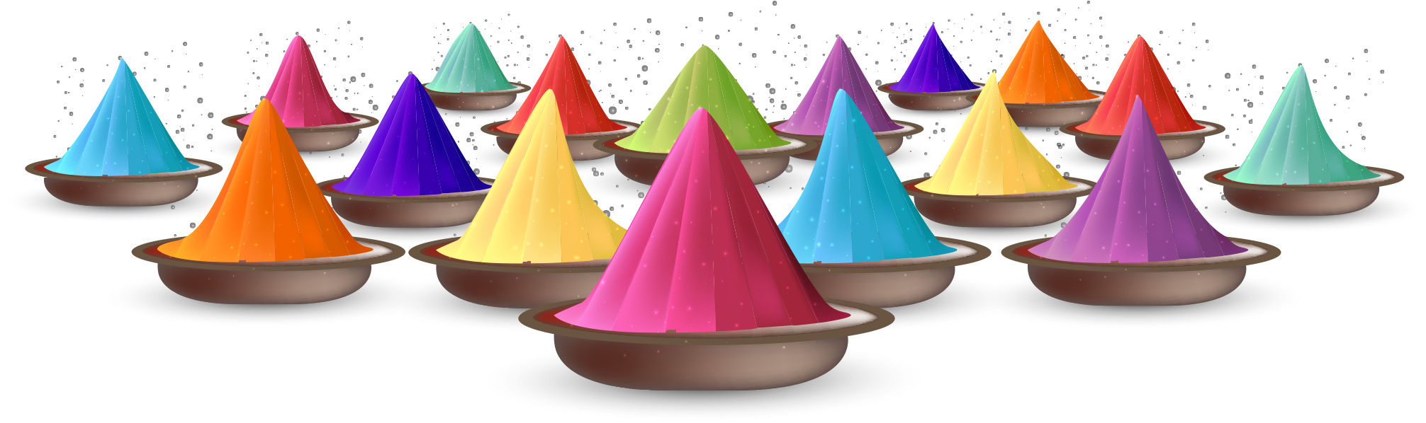 Download - Happy Holi Png (2048x636), Png Download