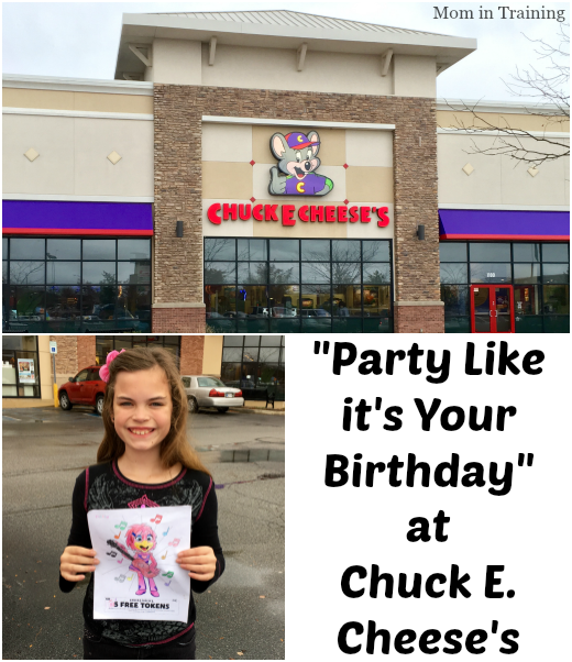 "party Like It's Your Birthday" At Chuck E - Girl (520x602), Png Download