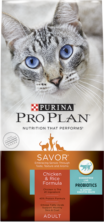 Pro Plan Savor Adult Chicken And Rice Cat - Purina Pro Plan Savor Cat Food (800x1000), Png Download