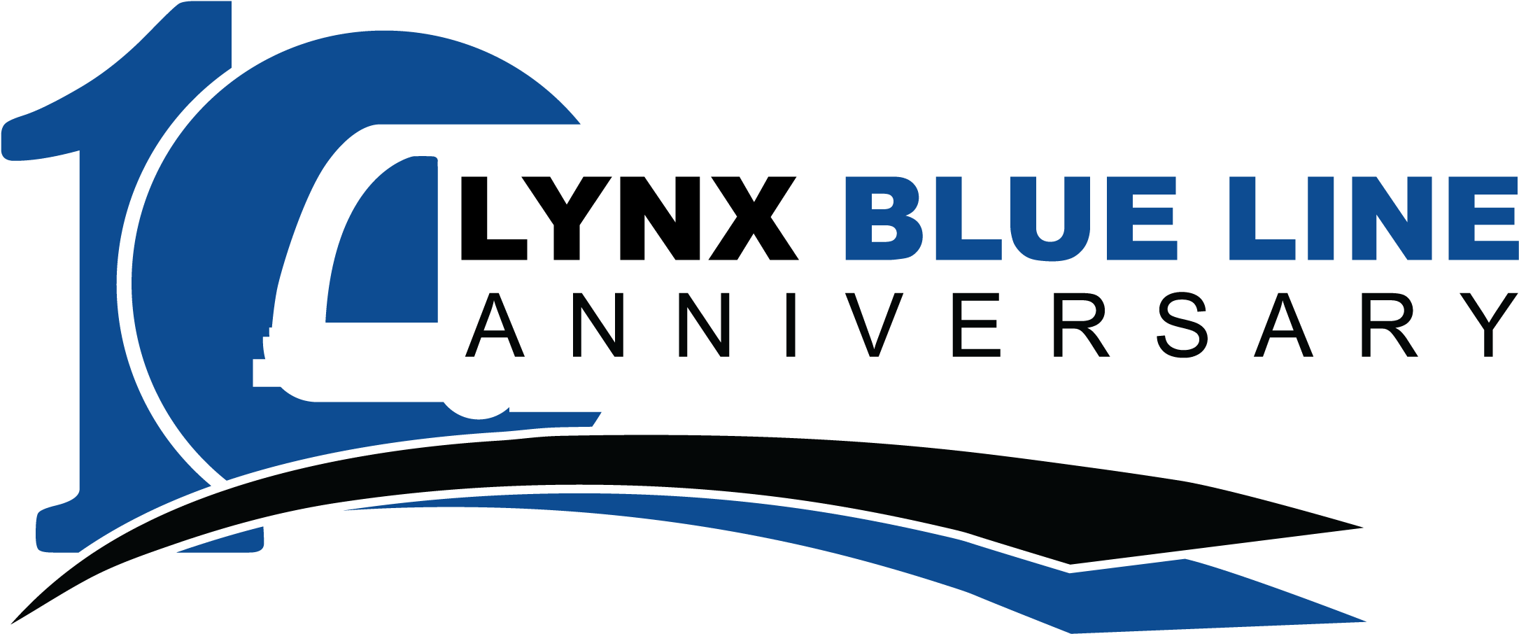 Lynx Blue Line Celebrates Its 10th Anniversary And - Graphic Design (2976x1109), Png Download