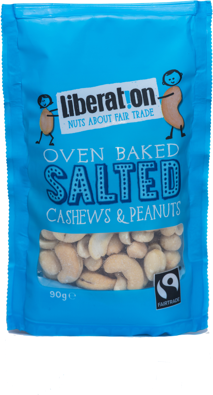 Liberation Oven Baked Salted Cashews & Peanuts - Cashew (900x1563), Png Download