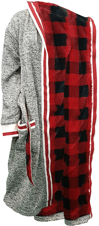 Robe-inside - Pook Housecoat (415x804), Png Download