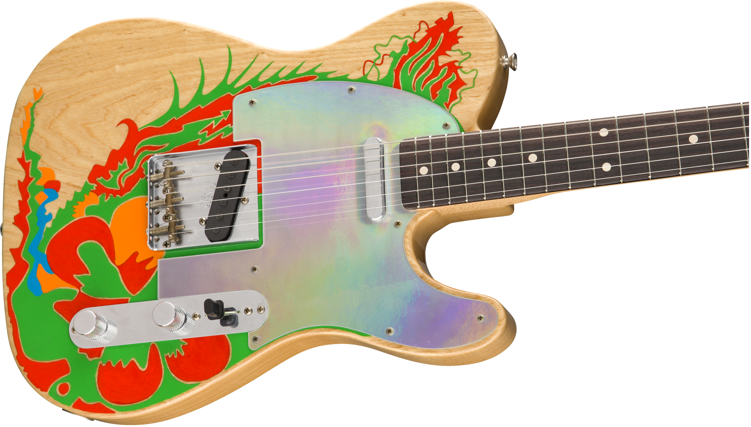 Jimmy Page Dragon® Telecaster® - Jimmy Page's Dragon Telecaster (2400x1367), Png Download