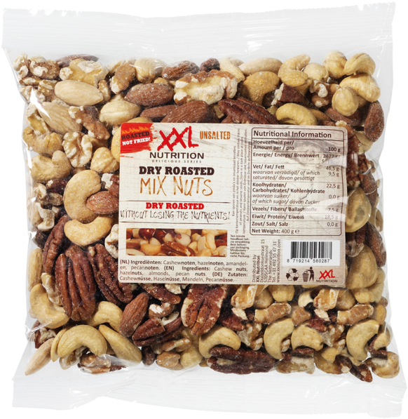 Dry Roasted Mixed Nuts Xxl Nutrition - Xxl Nutrition (600x615), Png Download