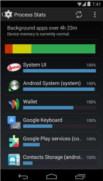 Another Addition Is The On-device Memory Status And - Memory Status Android (600x600), Png Download