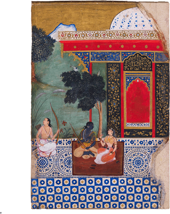 Rama's Forest Dwelling In Panchavati - Painting (800x1050), Png Download