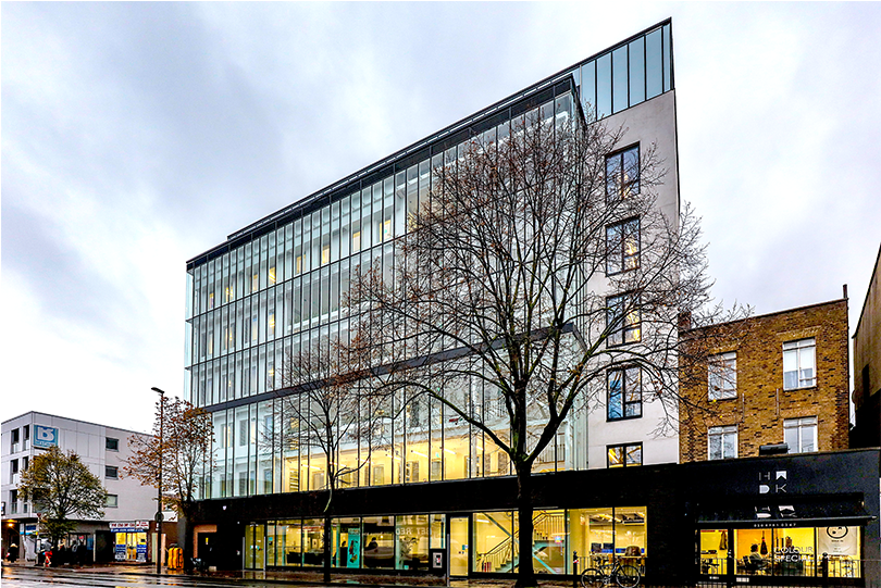 The Green House, View From Cambridge Heath Road - Commercial Building (1000x540), Png Download