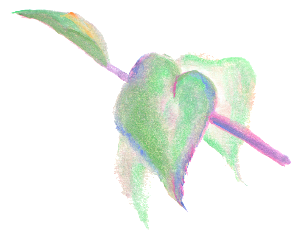 Green Foliage Transparent Decorative - Child Art (1024x812), Png Download