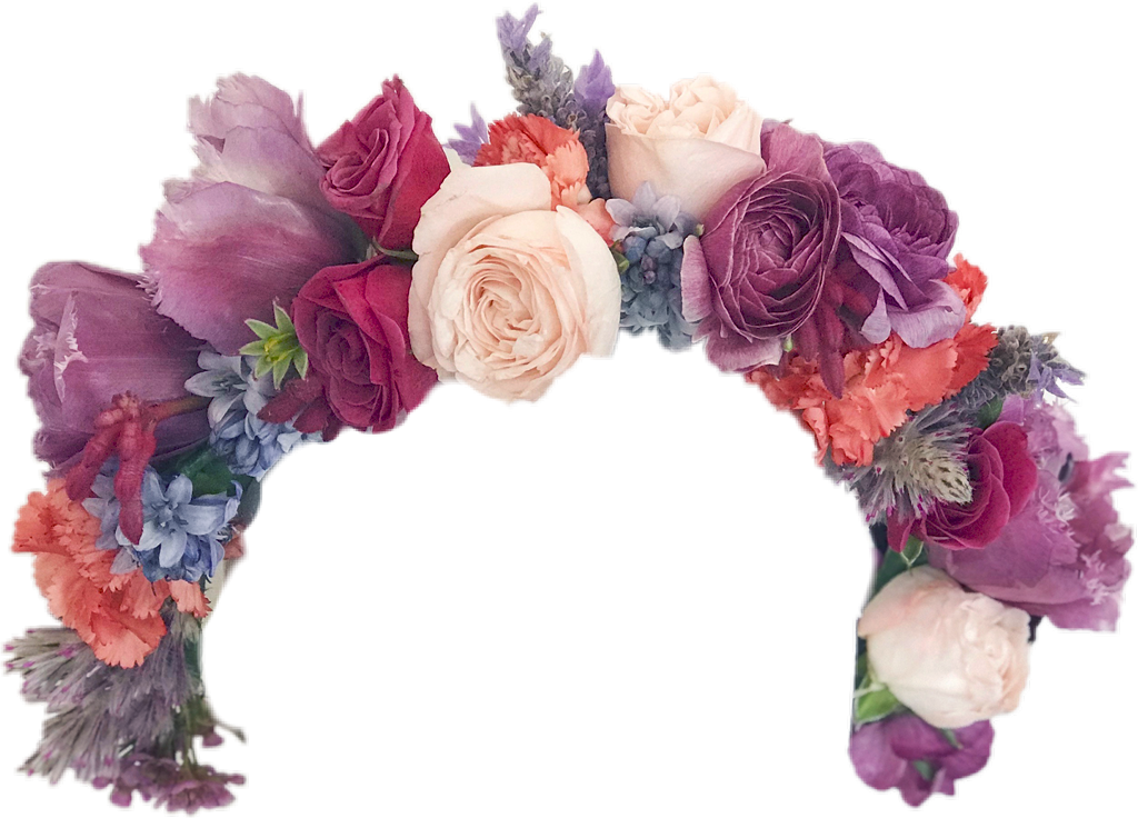 Flower Sticker - Garden Roses (1024x736), Png Download