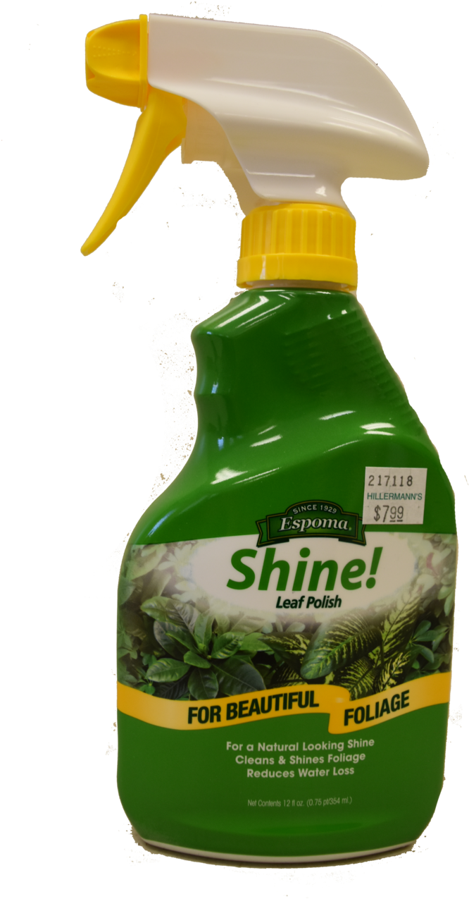 Shine Leaf Polish By Espoma Hillermann Nursery & Florist - Bottle (1000x1500), Png Download