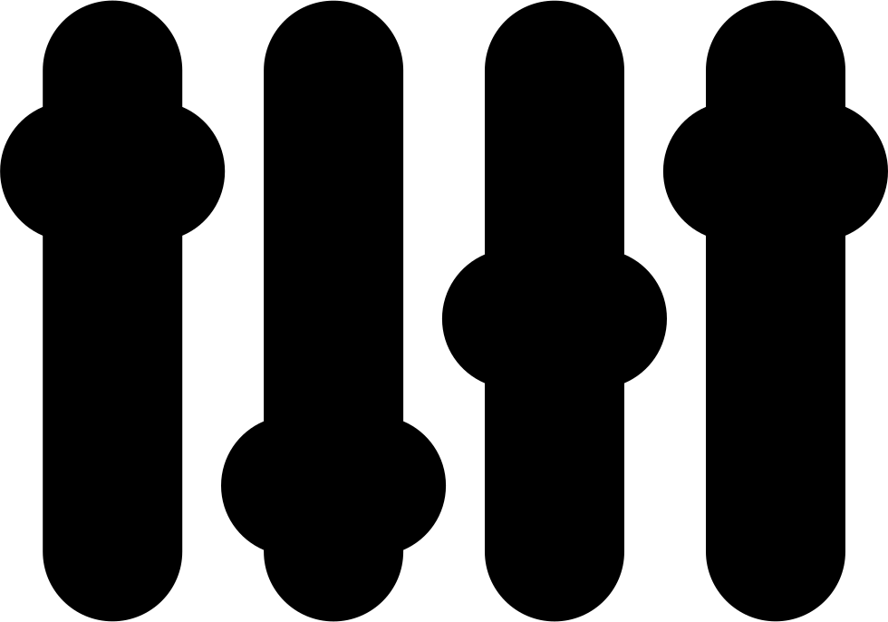 Equalizer Svg Png Icon Free Download - Cross (980x686), Png Download