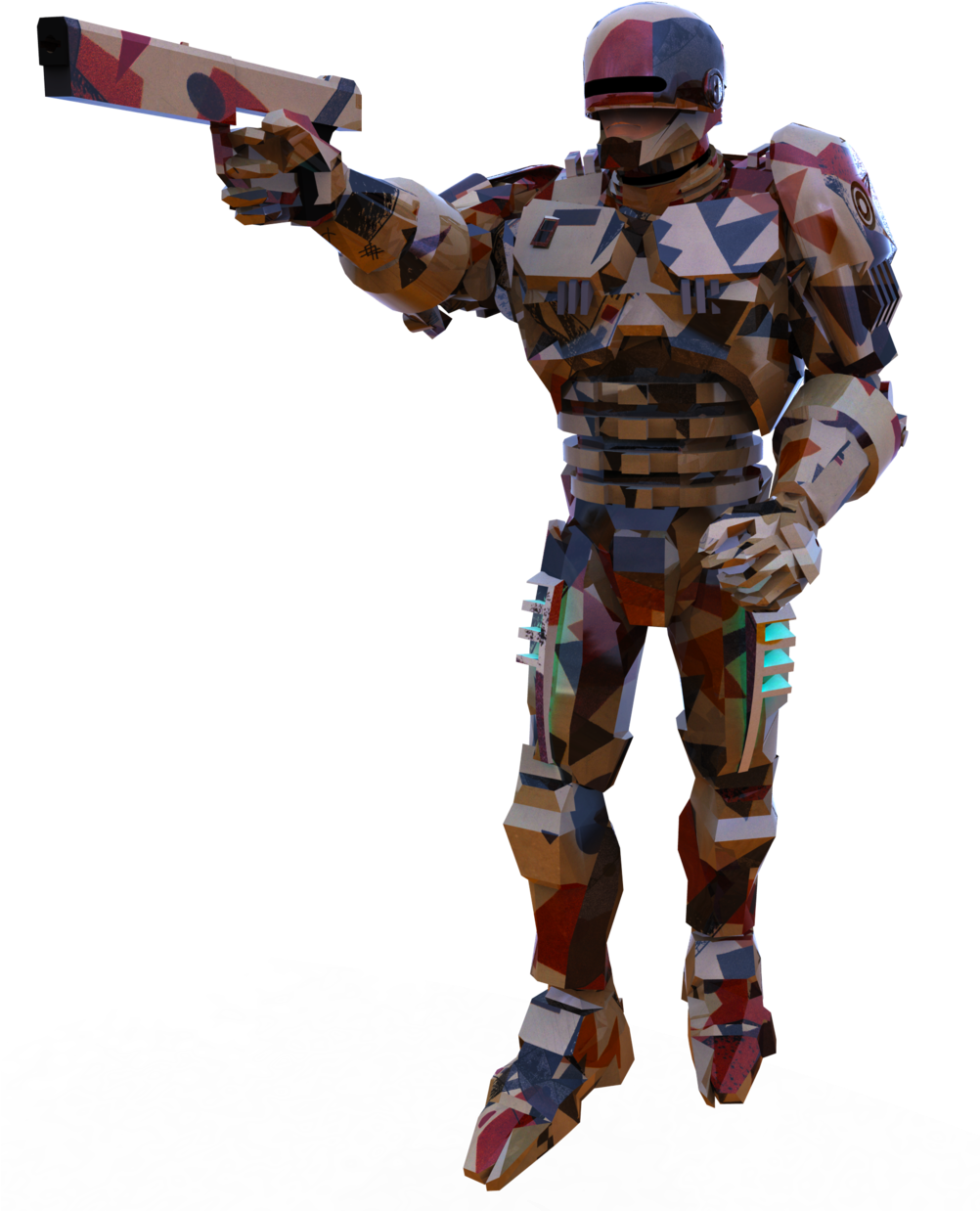 Kandinsky Robocop, - Assault Rifle (1001x1280), Png Download
