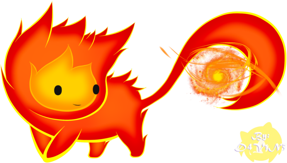 Adventure Time Coloring Pages Photo - Adventure Time Fire Cat (1000x579), Png Download