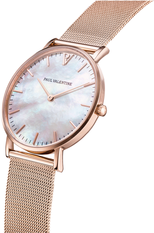 Paul Valentine Watch Rose Gold (683x1024), Png Download