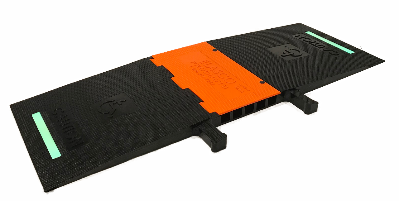 Five Channel, 1 3/8″ Heavy Duty Cable Guard, Glow, - Exercise Mat (1280x645), Png Download