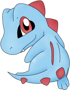 Totodile - Cartoon (900x675), Png Download
