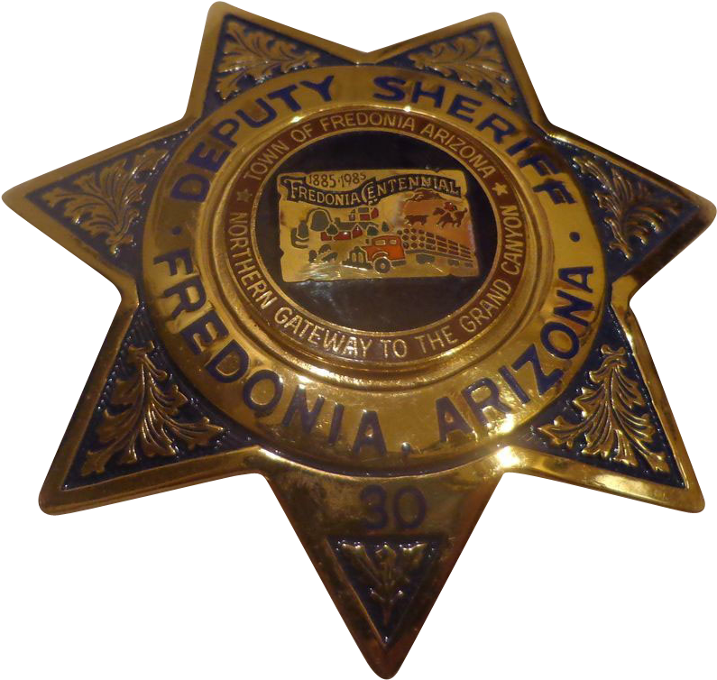 Rare Arizona Deputy Sheriff Badge Centennial Fredonia - Badge (794x794), Png Download