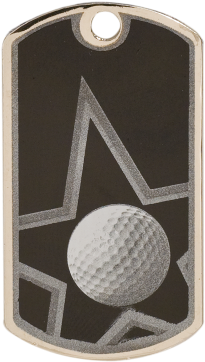 Golf Dog Tag - Dog Tag (435x750), Png Download