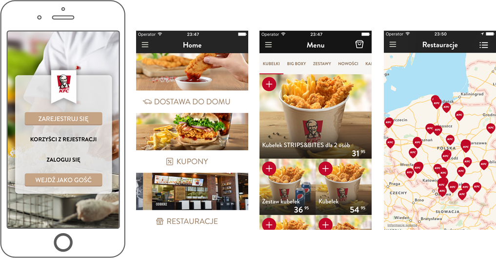 Aplikacja Mobilna Kfc - Kfc Czechy (1017x530), Png Download