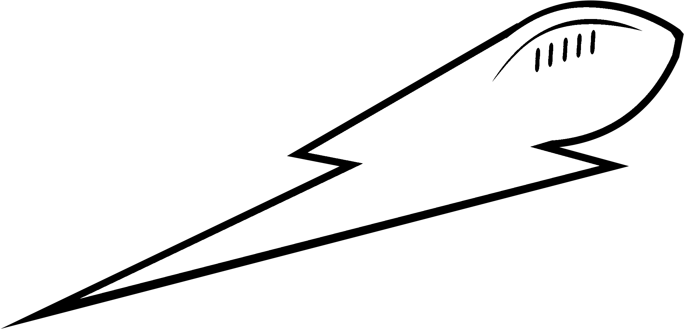 Lincoln Lightning Logo Black And White - Line Art (2400x2400), Png Download