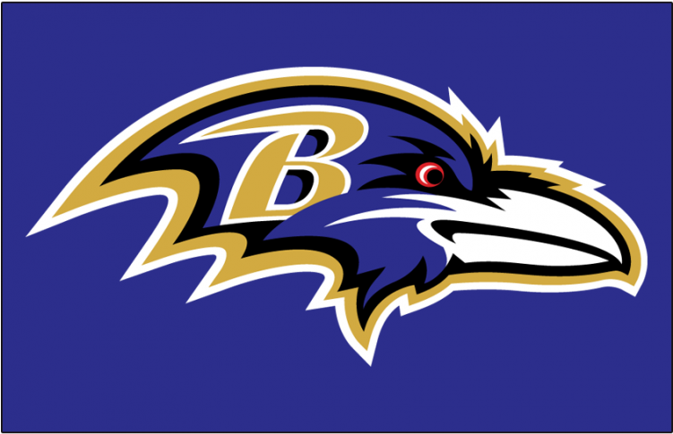 Baltimore Ravens Iron On Stickers And Peel-off Decals - Baltimore Ravens 2018 Logo (750x930), Png Download