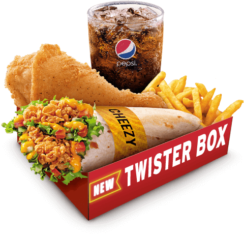 Kfc Twister Box - Twister Box Kfc Price (840x475), Png Download
