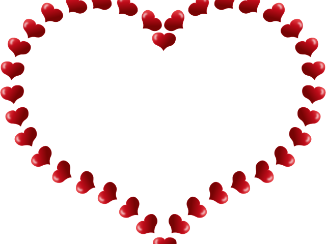 Hearts Clipart Baseball - Heart Clipart (640x480), Png Download