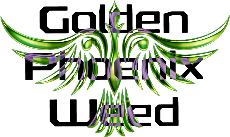 Golden Phoenix Weed - Graphic Design (800x474), Png Download