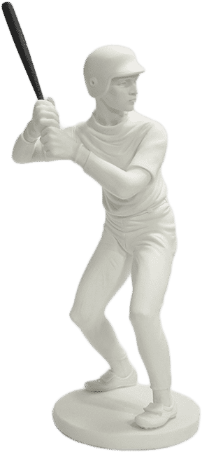 Sport Baseball Player Statue - Figurine (1024x768), Png Download