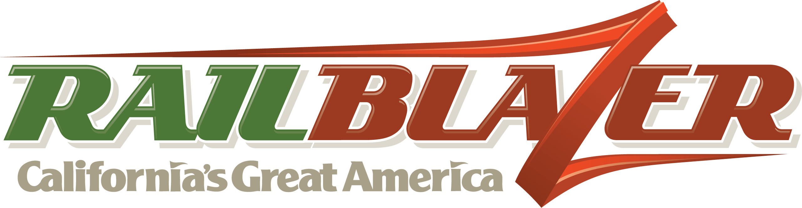 California - Railblazer Logo California's Great America (2562x665), Png Download