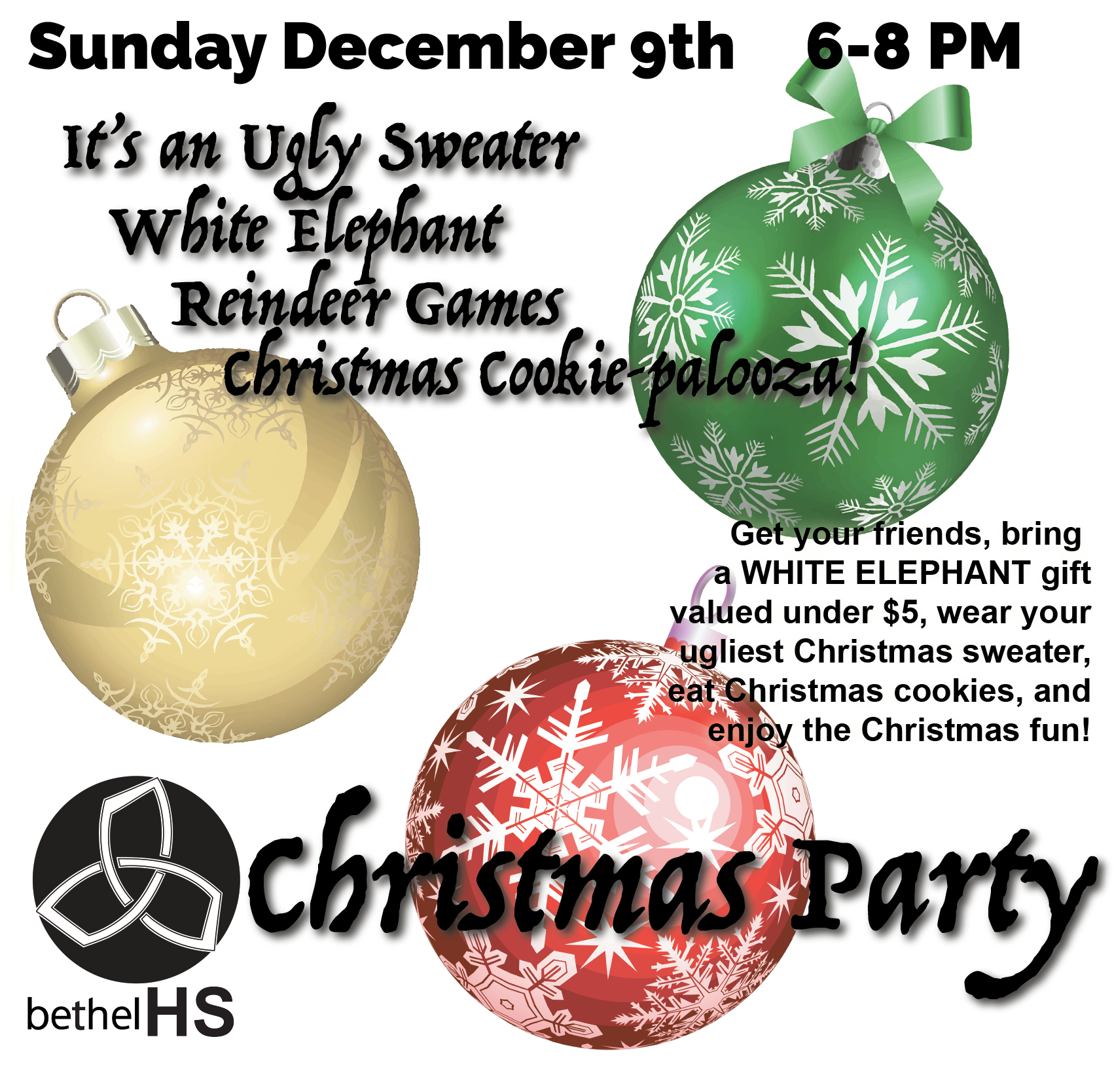 2018 Bethel Hs Christmas Party - Christmas Ornament (1712x2091), Png Download