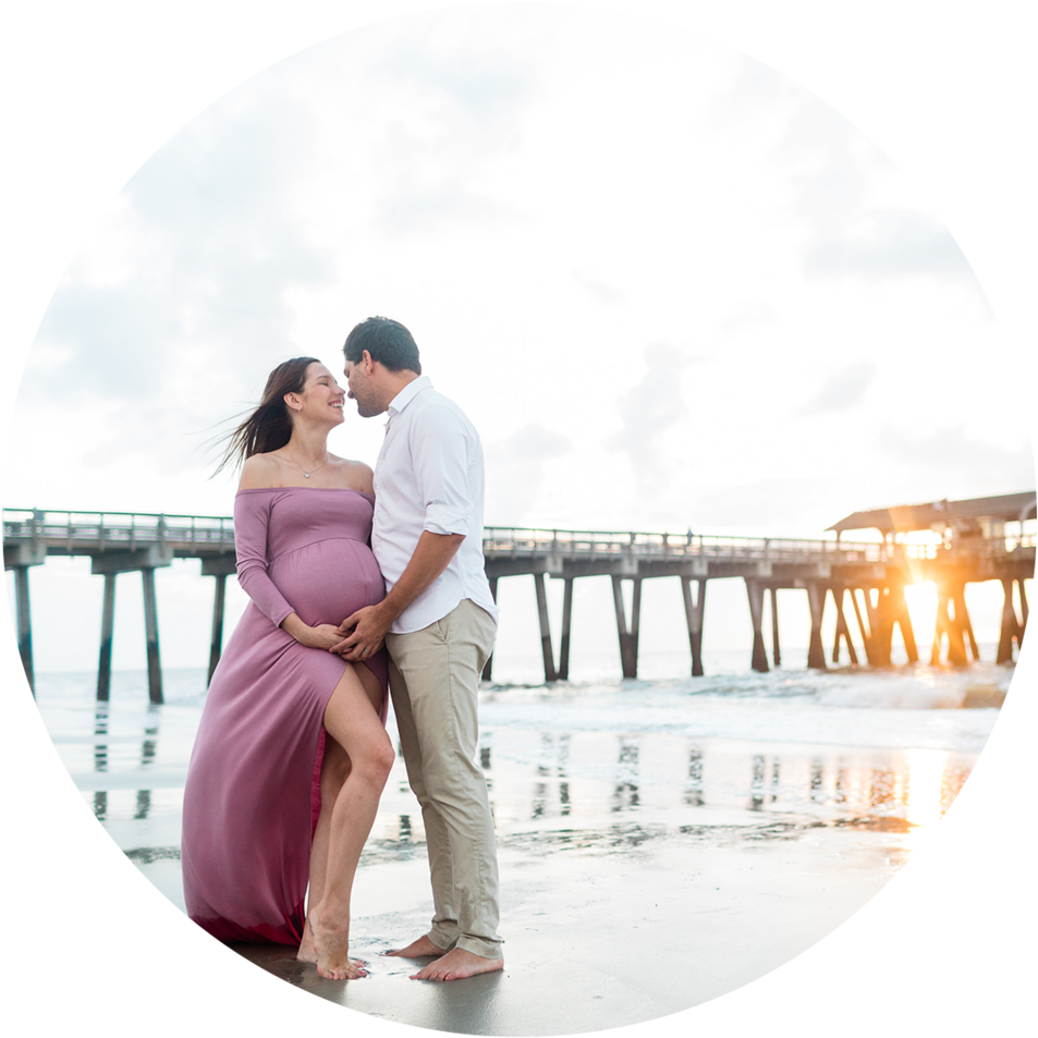 Christina Robert Tybee Island Maternity Apt B Photo - Love (1000x1000), Png Download
