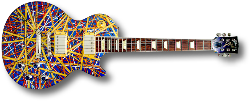 Bass Guitar Png - Custom Painted Les Paul (900x354), Png Download