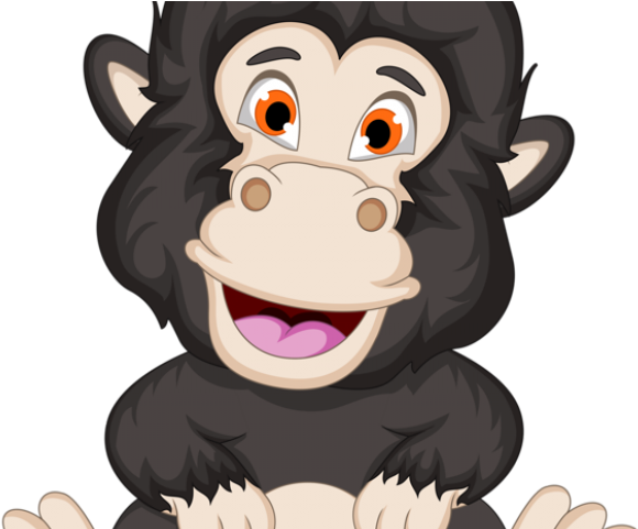 Chimpanzee Clipart Gorilla Face - Gorilla (640x480), Png Download