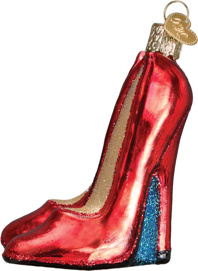 Red High Heels Ornament - High-heeled Shoe (1000x1000), Png Download