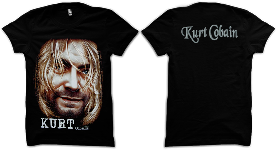 Kurt Cobain - Zoom - Gym T Shirts For Couple (900x900), Png Download