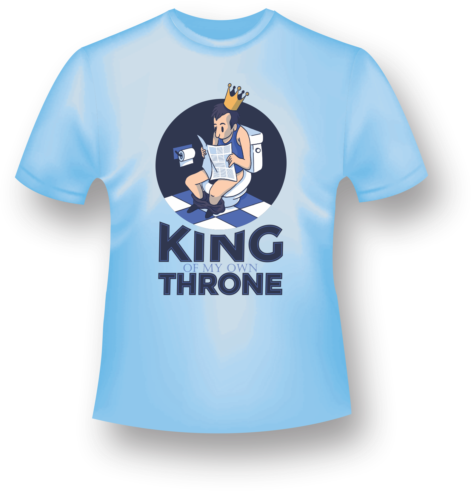King Of My Own Throne - Toilet King (1800x1842), Png Download