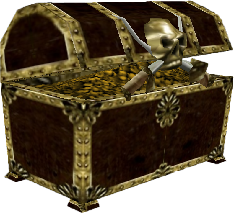 Loot Skull Chest - Pirates Looting (792x722), Png Download